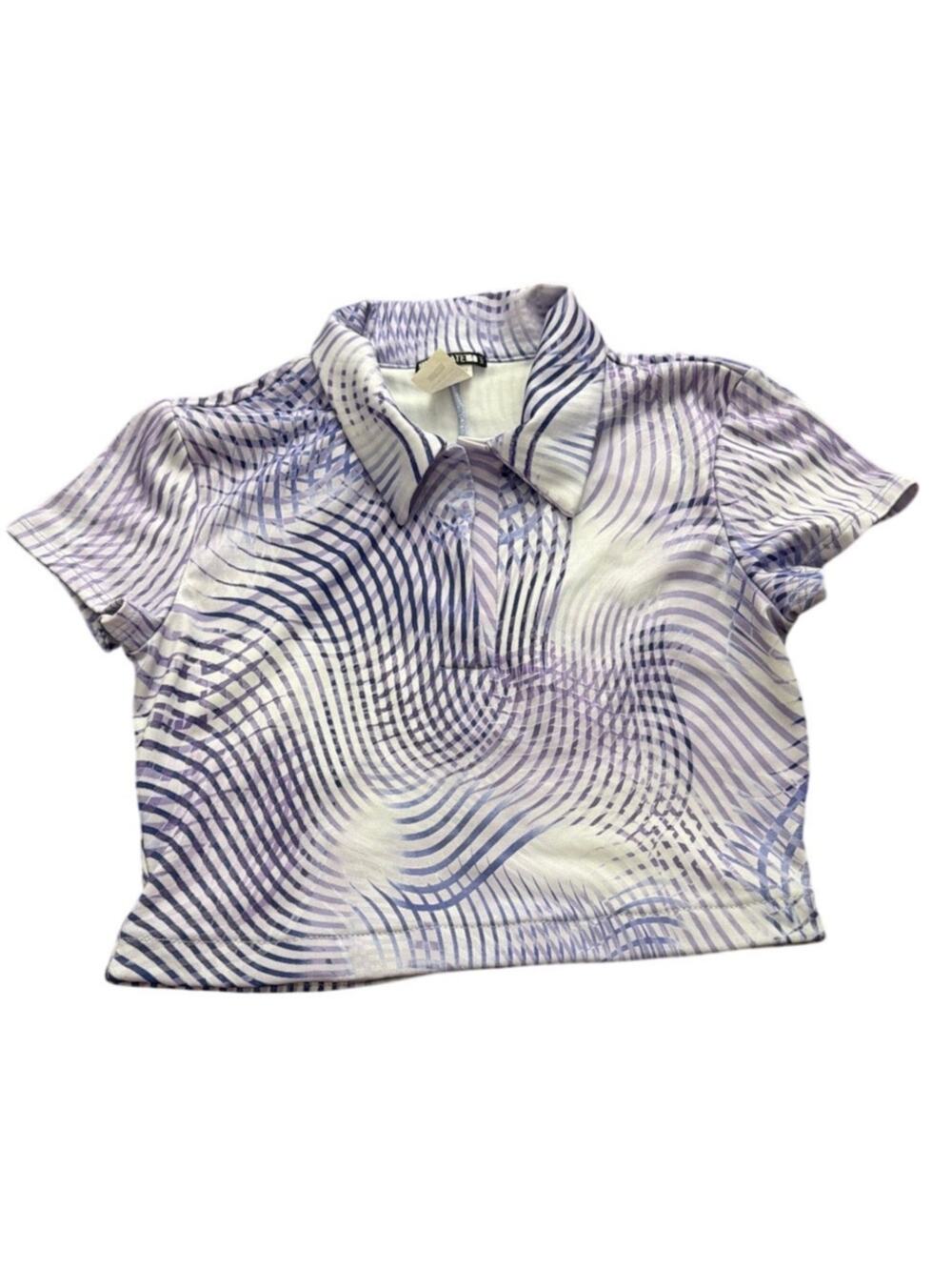 Silvergate Cropped Polo Made in USA Size Small Y2K Retro Vintage?